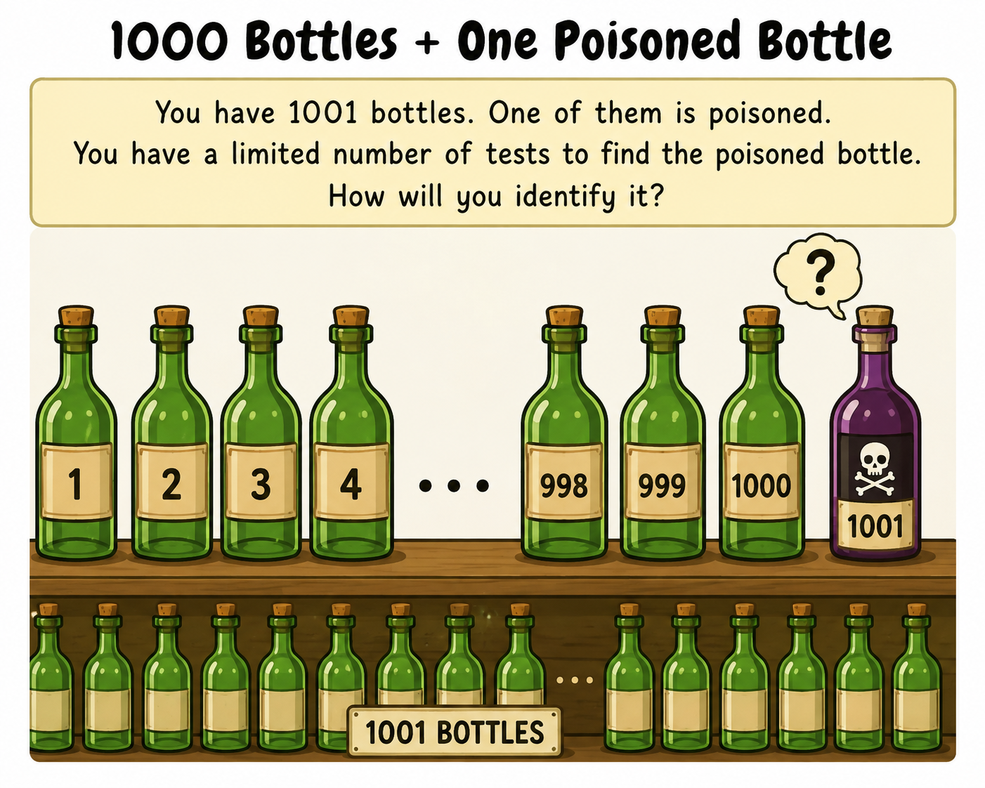 1000 Bottles, One Poisoned