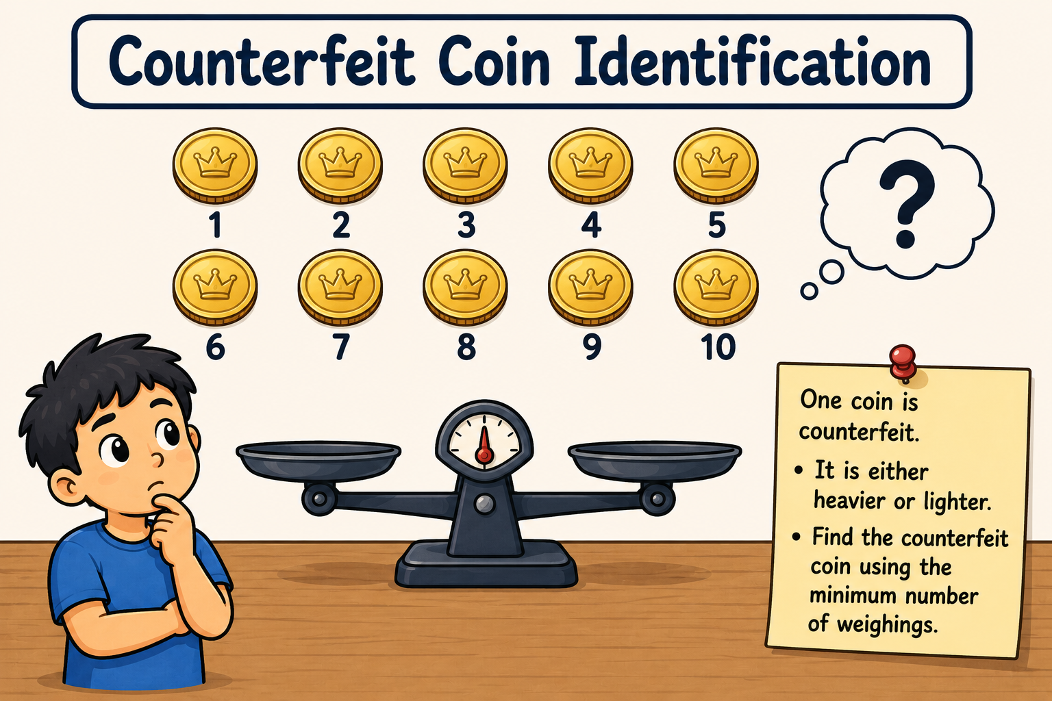 Counterfeit Coin: Unknown Direction