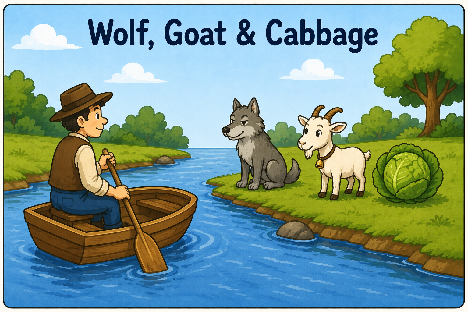 Wolf, Goat, and Cabbage