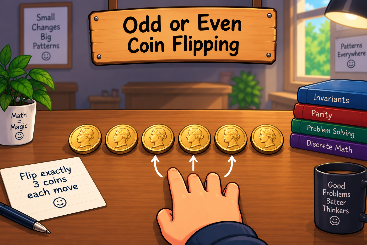 Odd or Even Coin Flipping