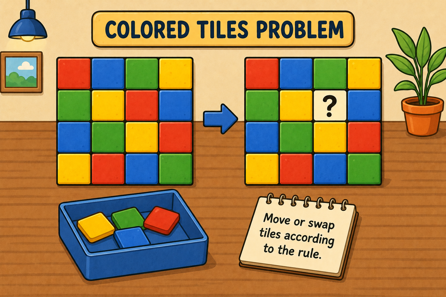 The Colored Tiles Problem
