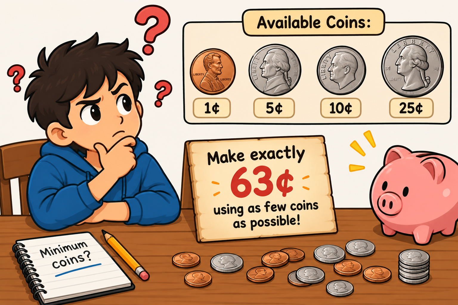 Coin Problem: Minimum Number of Coins