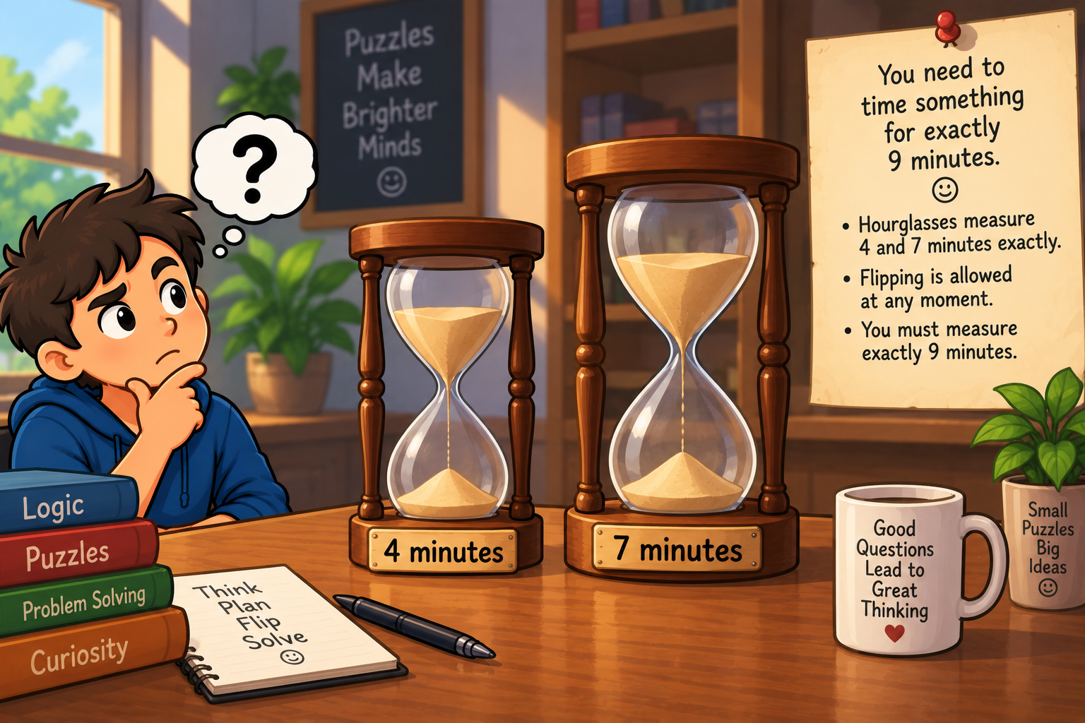 The Hourglass Timing Puzzle