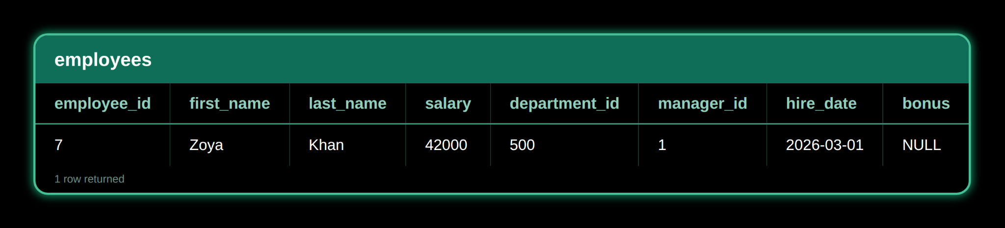 Date Functions — result 1